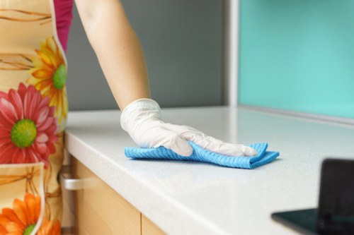 Professional carpets cleaner in Brent deep cleaning a living room carpet