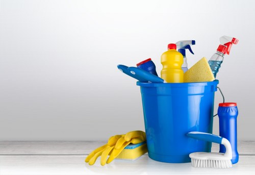 Brent Cleaner team preparing safe cleaning equipment and protective gear