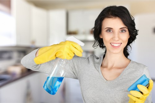 End of tenancy cleaners in Brent preparing a rental property