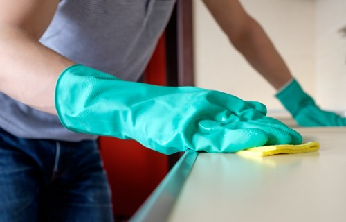 Cleaner in Brent performing detailed deep cleaning